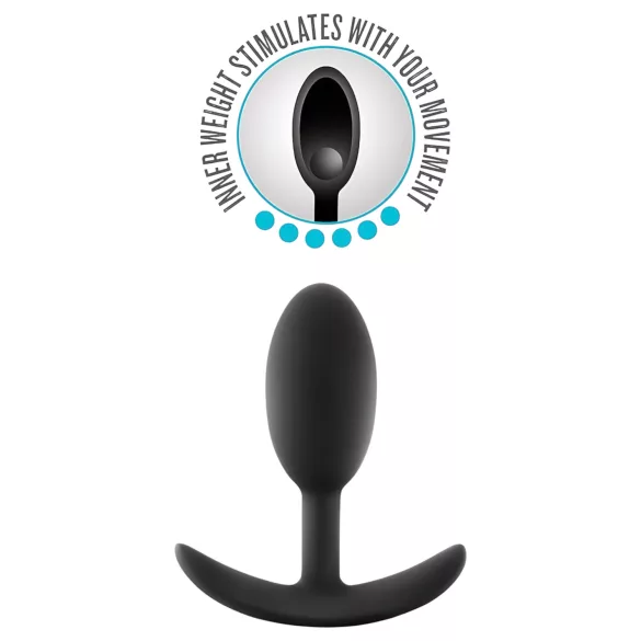 Anal Abenteuer Platinum M - Analplug - Schwarz (Mittel)