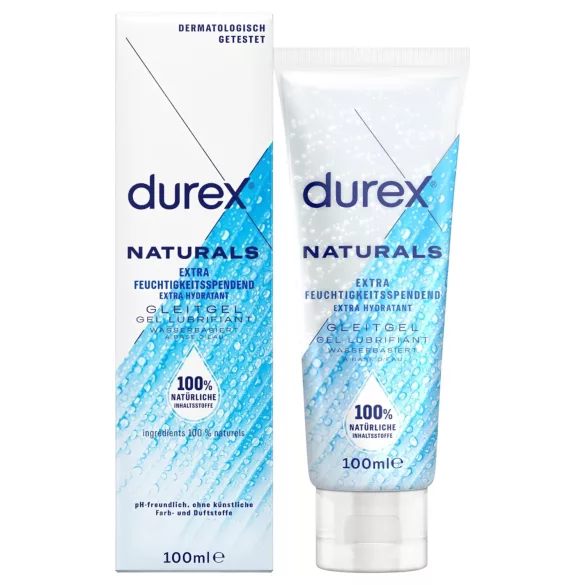 Durex Natural - Feuchtigkeitsspendendes, wasserbasiertes Gleitmittel (100ml)