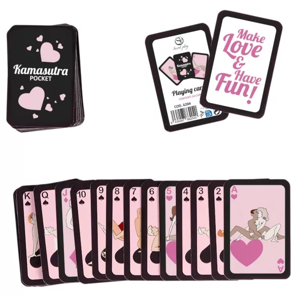 Secret Play Pocket Kamasutra - Sexpositions-Kartenspiel (54 Karten)