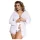 Subblime Queen Plus - Spitzen-Morgenmantel-Set - Weiß (XL-2XL)