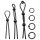 Addicted Toys - Silikon Penisring Set - 7-tlg (schwarz)