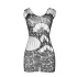 Subblime 951771 - gezacktes schwarzes Netzkleid (S-L)