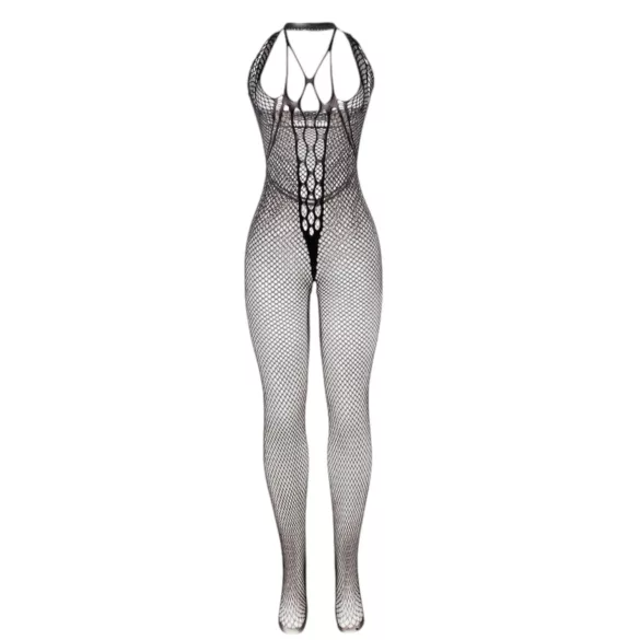 Subblime 951788 - tief ausgeschnittener Netz-Overall (schwarz) - S-L