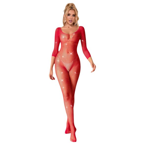 Subblime 952419 - Funkelnder Strass-Overall - Rot - S-L