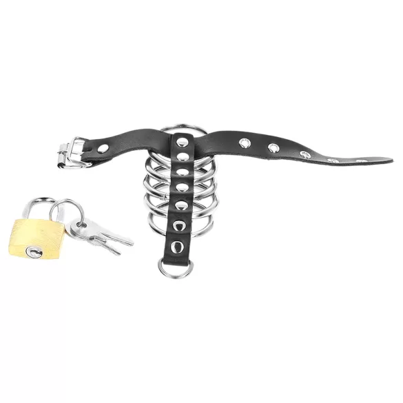 Kink - Penisring mit Metallringen (schwarz)
