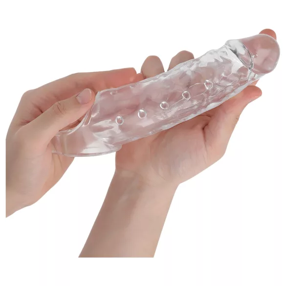 Addicted Toys - Penismantel mit Hodenring - 23cm (transparent)
