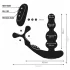 Addicted Toys - rotierender Analdildo mit Penisring (schwarz)