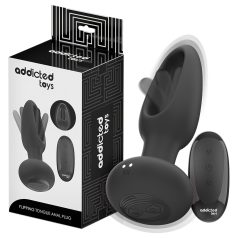 Addicted Toys - Beweglicher Zungen-Analdildo (Schwarz)