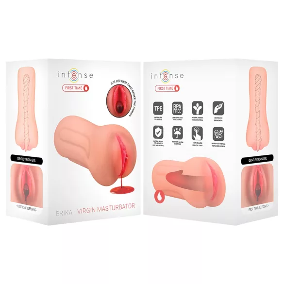 Intense First Time Erica - realistische Jungfrauen-Masturbator-Vagina (naturfarben)
