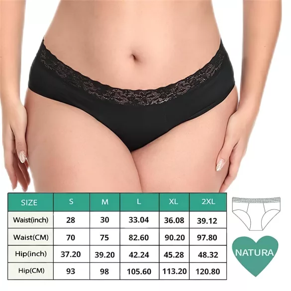 Adalet Natura Super - Periodenslip (schwarz)