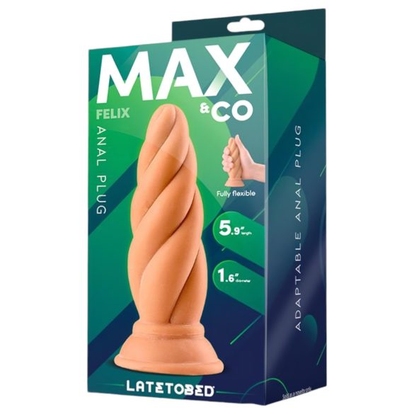 Max & Co Felix - Schraub-Analplug - 15cm (natur)