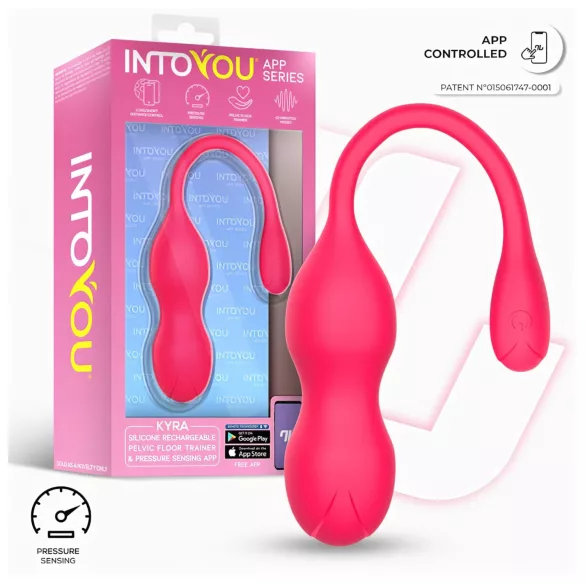 INTOYOU Kyra Beckenboden - Smartes, vibrierendes Kegelduo (Pink)