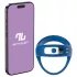 INTOYOU - Intelligenter, vibrierender Penis- und Hodenring (blau)