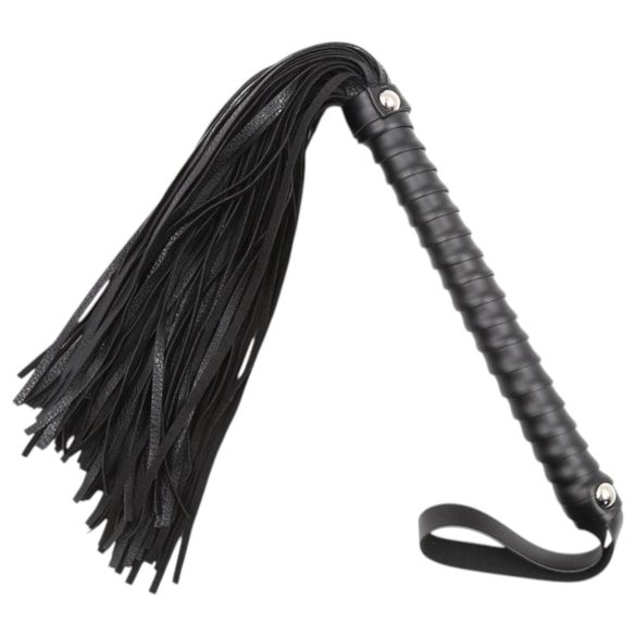 Latetobed - Texturierte Peitsche - Schwarz (48 cm)
