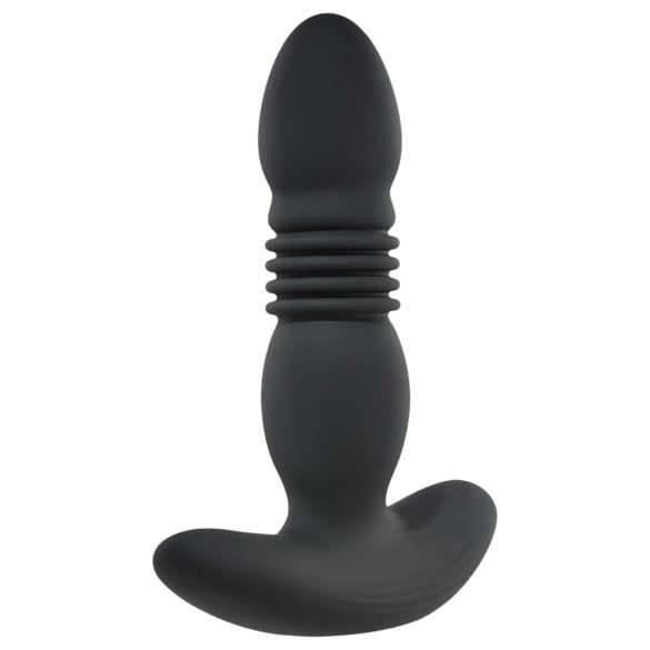 Playboy - Wiederaufladbarer stoßender Anal-Vibrator (schwarz)