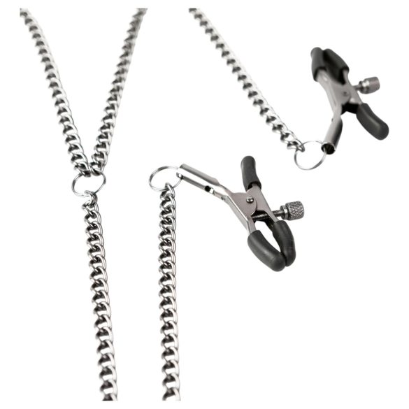 Sei Mio - Brust- und Schamlippenklemme (schwarz)