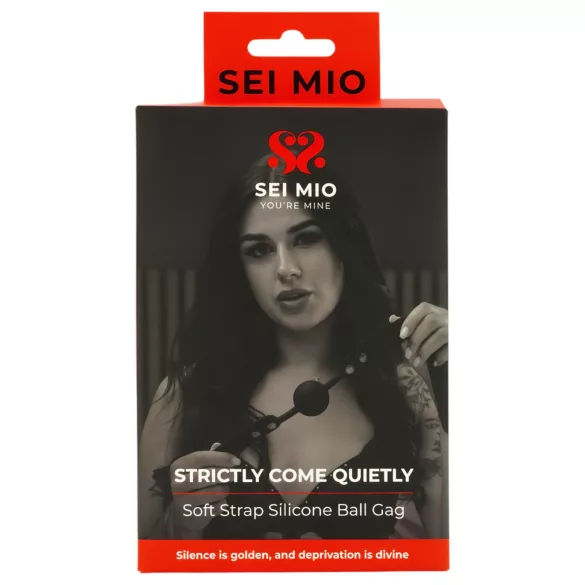 Sei Mio - Kugelmundknebel (schwarz)