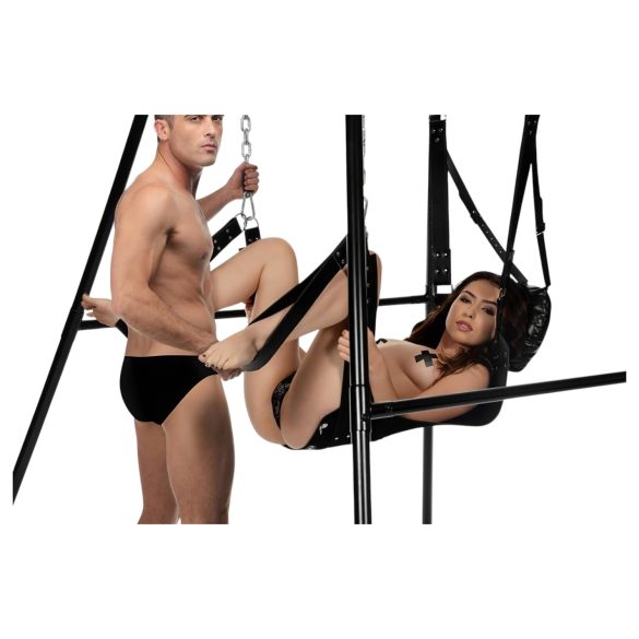 XR Brands - Sexschaukel mit Gestell (schwarz)