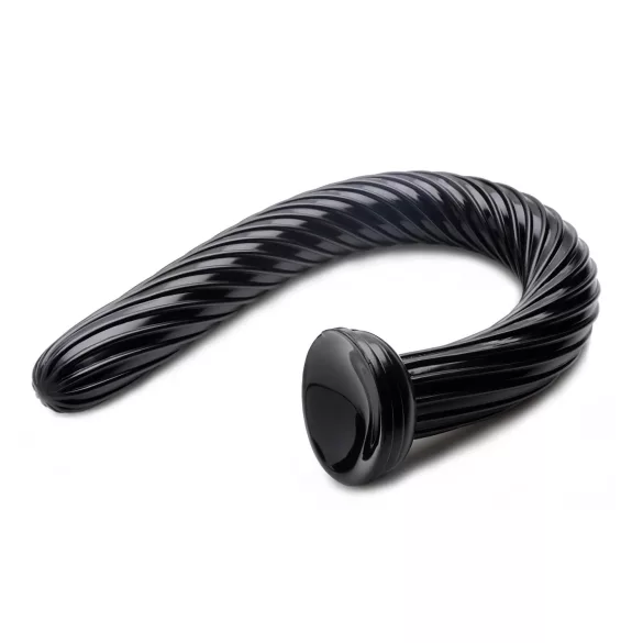Hosed Spiral Anal Snake 19 - Saugnapf Anal-Dildo (schwarz)