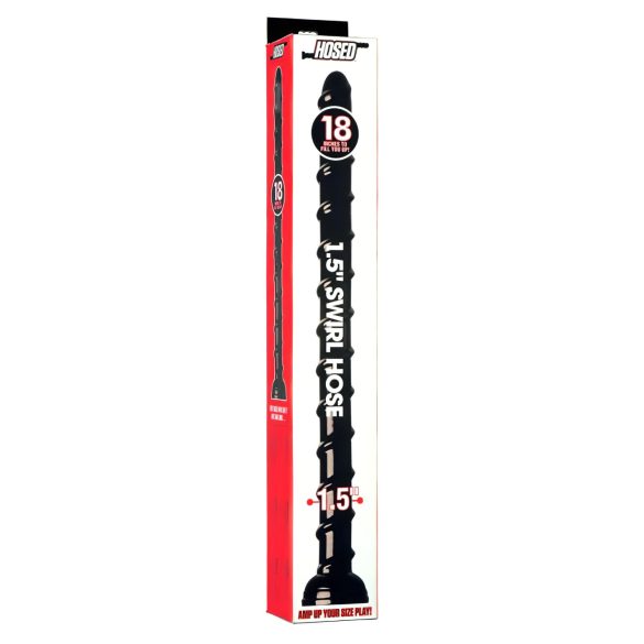 Hosed Swirl Anal Snake 18 - Anal Dildo (Schwarz)