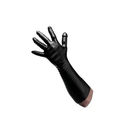 Pleasure Fister - texturierte Fisting-Handschuhe (schwarz)