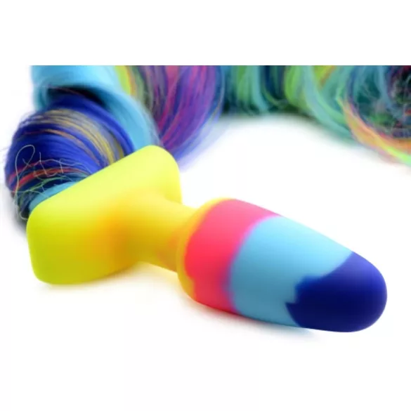 TAILZ - Einhorn, Silikon-Analplug (Regenbogen)