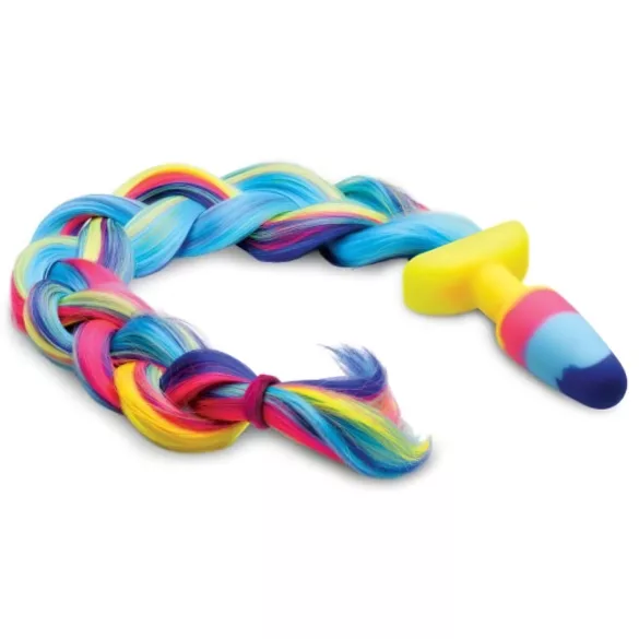 TAILZ - Einhorn, Silikon-Analplug (Regenbogen)