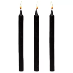   Dark Dippers Fetish - Set aus Körperkerzen aus Paraffin (schwarz, 3 Stk.)