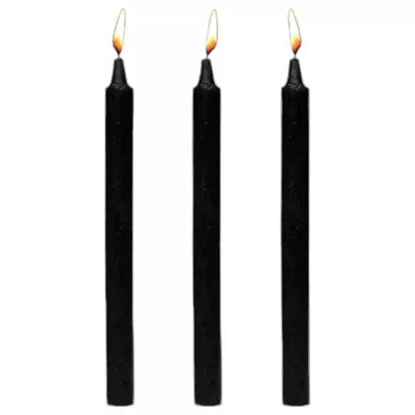 Dark Dippers Fetish - Paraffin Körperkerzen Set - Schwarz (3 Stk)