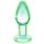 Booty Sparks Glow in the Dark M - Glas Analdildo (transparent)