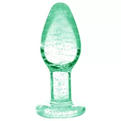   Booty Sparks Glow in the Dark L - Glas-Buttplug (transparent)