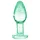 Booty Sparks Glow in the Dark L - Glas-Buttplug (transparent)