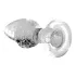 Booty Sparks Glow in the Dark L - Glas-Buttplug (transparent)
