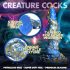 Creature Cocks Kraken - Spiral-Oktopus-Dildo - 21cm (Gold-Blau)