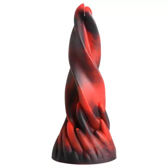 Creature Cocks Hell Kiss - gedrehter Silikondildo - 19 cm (rot)