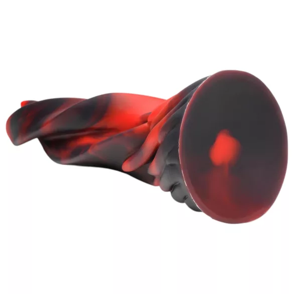Creature Cocks Hell Kiss - gedrehter Silikondildo - 19 cm (rot)