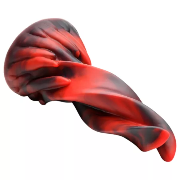 Creature Cocks Hell Kiss - gedrehter Silikondildo - 19 cm (rot)