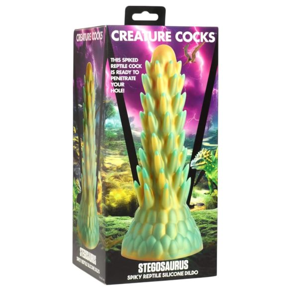Creature Cocks Stegosaurus - Silikon-Dildo - 20cm (Grün)