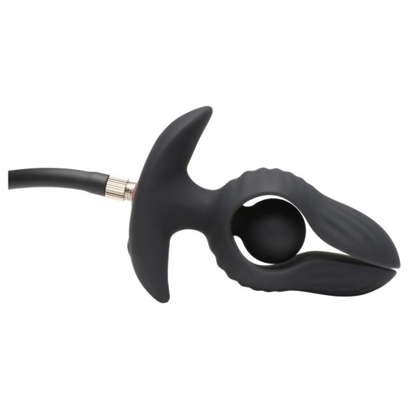 XR Brands - Aufblasbarer Vibro-Analdildo (schwarz)