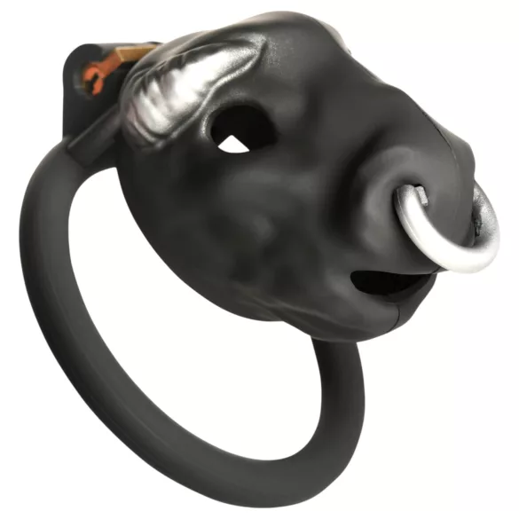 Master Series Bull - Peniskäfig mit Stierkopf (schwarz)