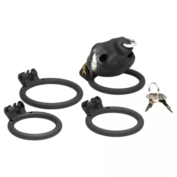 Master Series Bull - Peniskäfig mit Stierkopf (schwarz)