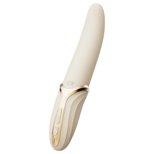 Zalo Eve - Akku-Heiz-Vibrator mit Rotation (weiß)