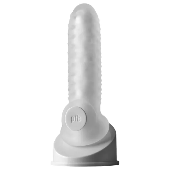 Perfect Fit - Fat Boy Checker Box - Penishülle (15 cm, weiß)