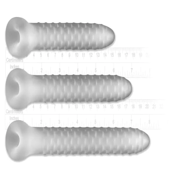 Perfect Fit - Fat Boy Checker Box - Penishülle (15 cm, weiß)