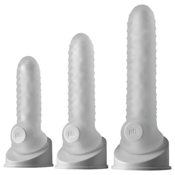 Perfect Fit - Fat Boy Checker Box - Penishülle (15 cm, weiß)