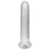 Perfect Fit - Fat Boy Checker Box - Penismanschette (19 cm, weiß)