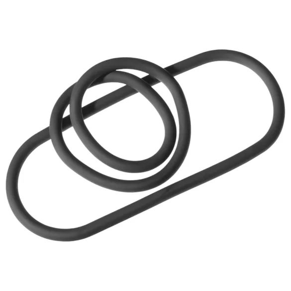 Perfekter Sitz Dünner Penisring - Schwarz (22cm)