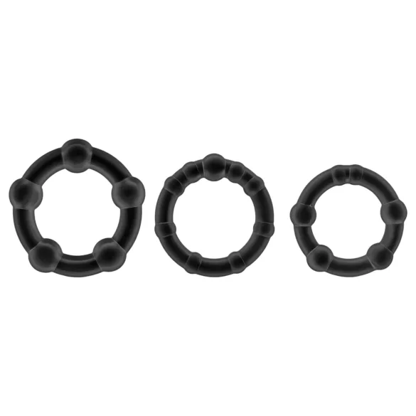 Stay Hard - Penisring-Set (Schwarz)