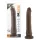 Dr. Skin 8,5 - naturgetreuer Dildo mit Saugnapf (braun, 20,5 cm)