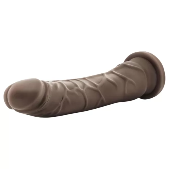 Dr. Skin 8,5 - naturgetreuer Dildo mit Saugnapf (braun, 20,5 cm)